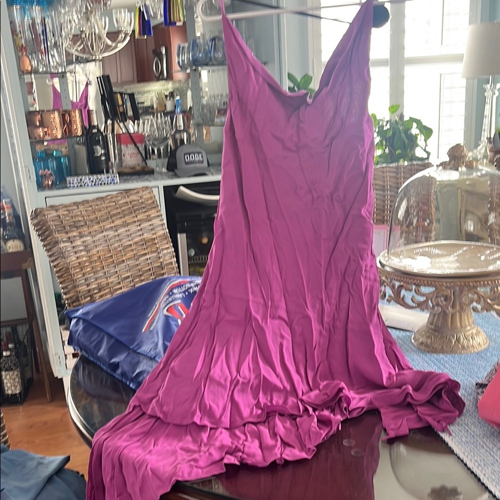 Elegant Pink Slip Dress